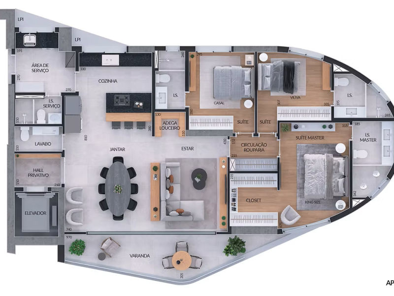 3 suites
