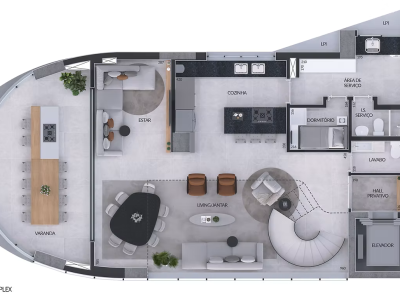 4 suites 1 duplex