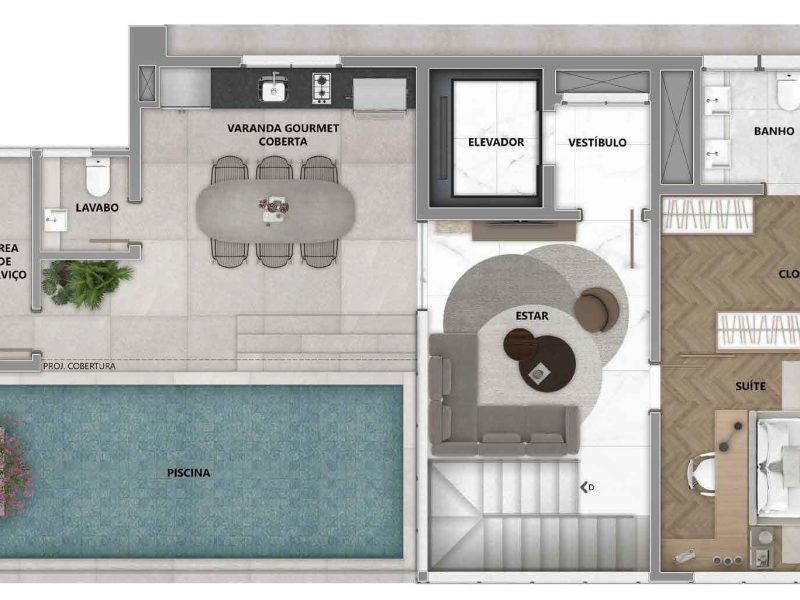 COBERTURA FINAL 01 TORRE 02 240m NIVEL 2