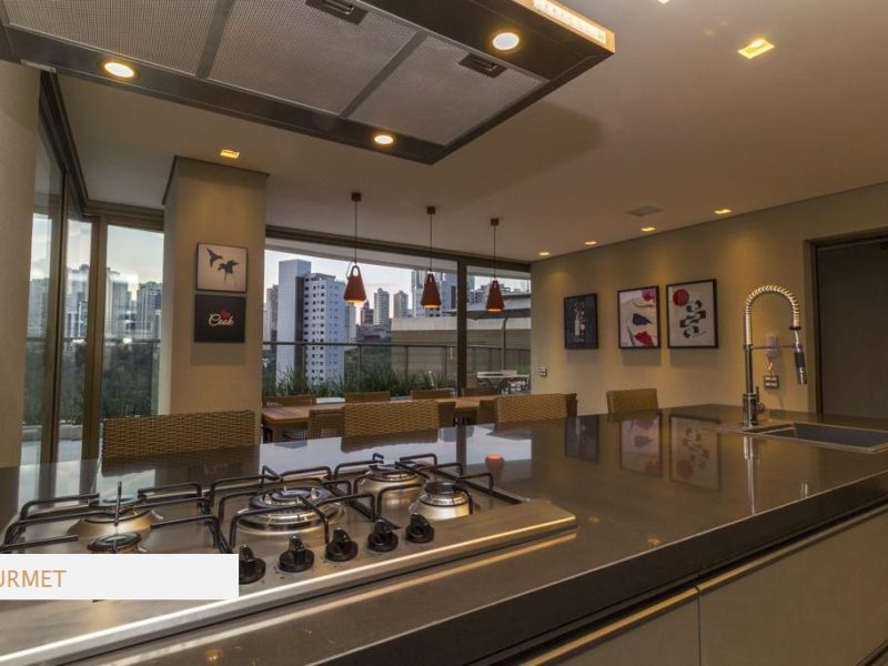 4 quartos_2 suites_2 Semi-suites_Varanda Gourmet_