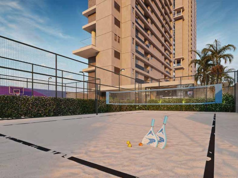 Quadra de beach tenis